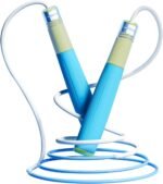 jump rope for kids women and men,Lightweight jump rope with double ball bearing system, Adjustable Tangle-Free Fitness Skipping Ropes with Silicone Comfortable Grips