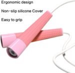 Kids Jump Rope with Silicone Comfortable Grips, Adjustable Tangle-Free Fitness Skipping Rope for kids girls boys women and men,Training, Workout and Weight Loss - Image 2