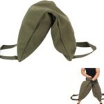 Sand Bag for Weight Training, Green Yoga Sand Bag with Handle, Yoga Weightlifting, Portable Fillable Yoga Canvas Sandbags for Yoga Weights and Training, Yoga Weight Bag