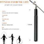 Speed Skipping Rope Adjustable Jumping Rope with Aluminium Alloy Handle and Ball Bearing Tangle-Free Exercise Rope for Home Exercise & Slim Body , Cross Fit Training, Fitness, Exercis Ideal for Aerobic Exercise - Image 2