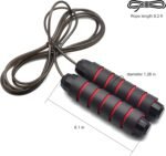 Jump Rope, Adjustable Jump Ropes,Skipping Rope Tangle-Free Rapid Speed with Ball Bearings for Women Men Kids,Exercise & Slim Body Jumprope at Home School Gym - Image 2