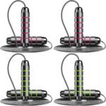4 pack Jump Rope Skipping Rope for Rope Skipping, Speed Jump Rope for Exercise（green+red）