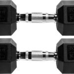 Premium Rubber Encased Hex Dumbbell, Pairs